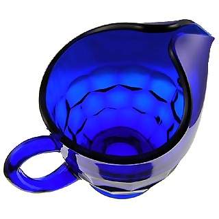 26 Ounce Cobalt Blue Glass Pitcher - Georgia Pattern