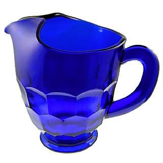 54 Ounce Cobalt Blue Glass Pitcher - Georgia Pattern