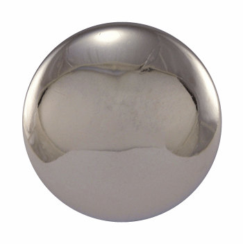 1 Inch Brass Round Cabinet Knob (Polished Chrome Finish)