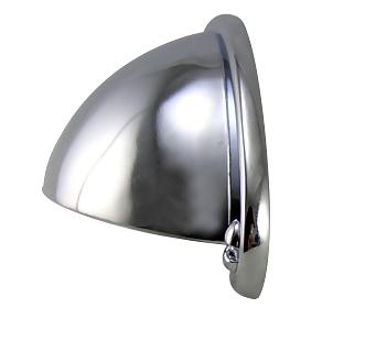 4 1/8 Inch Overall (2 1/2 Inch c-c) Long Chrome Finish Cup Pull