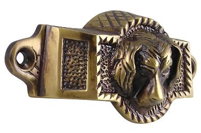4 Inch Overall (3 1/2 Inch c-c) Solid Brass Golden Retriever Rectangular Cup Pull (Antique Brass Finish)