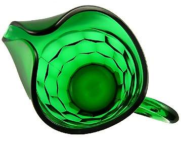 26 Ounce Emerald Green Glass Pitcher - Georgia Pattern
