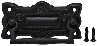 3 3/4 Inch Art Deco Solid Brass Drawer Pull (Oil Rubbed Bronze Finish)