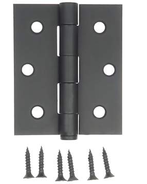 2 1/2 Inch by 3 Inch Surface Hinge (Forged Black Iron)