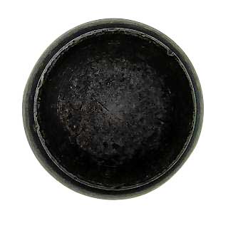 1 1/4 Inch Wrought Iron Knob (Black Iron)