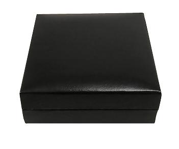 Black Faux Leather Salt Spoon Gift Box