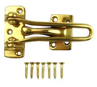 Deltana - Solid Brass 4" Door Guard in Polished Brass