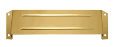 Mail Slot & Sleeve Letter Box Hood (Lifetime Polished Brass Finish)