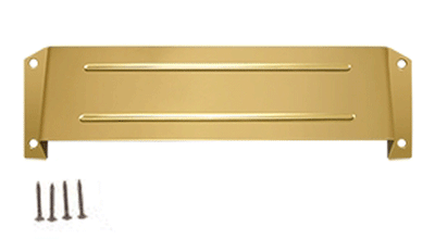 Mail Slot & Sleeve Letter Box Hood (Lifetime Polished Brass Finish)