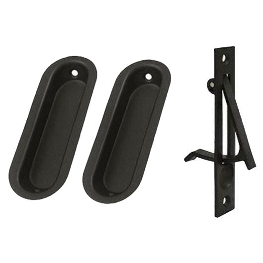 Oval Style Single Pocket Passage Style Door Set (Oil Rubbed Bronze Finish) DELTANA