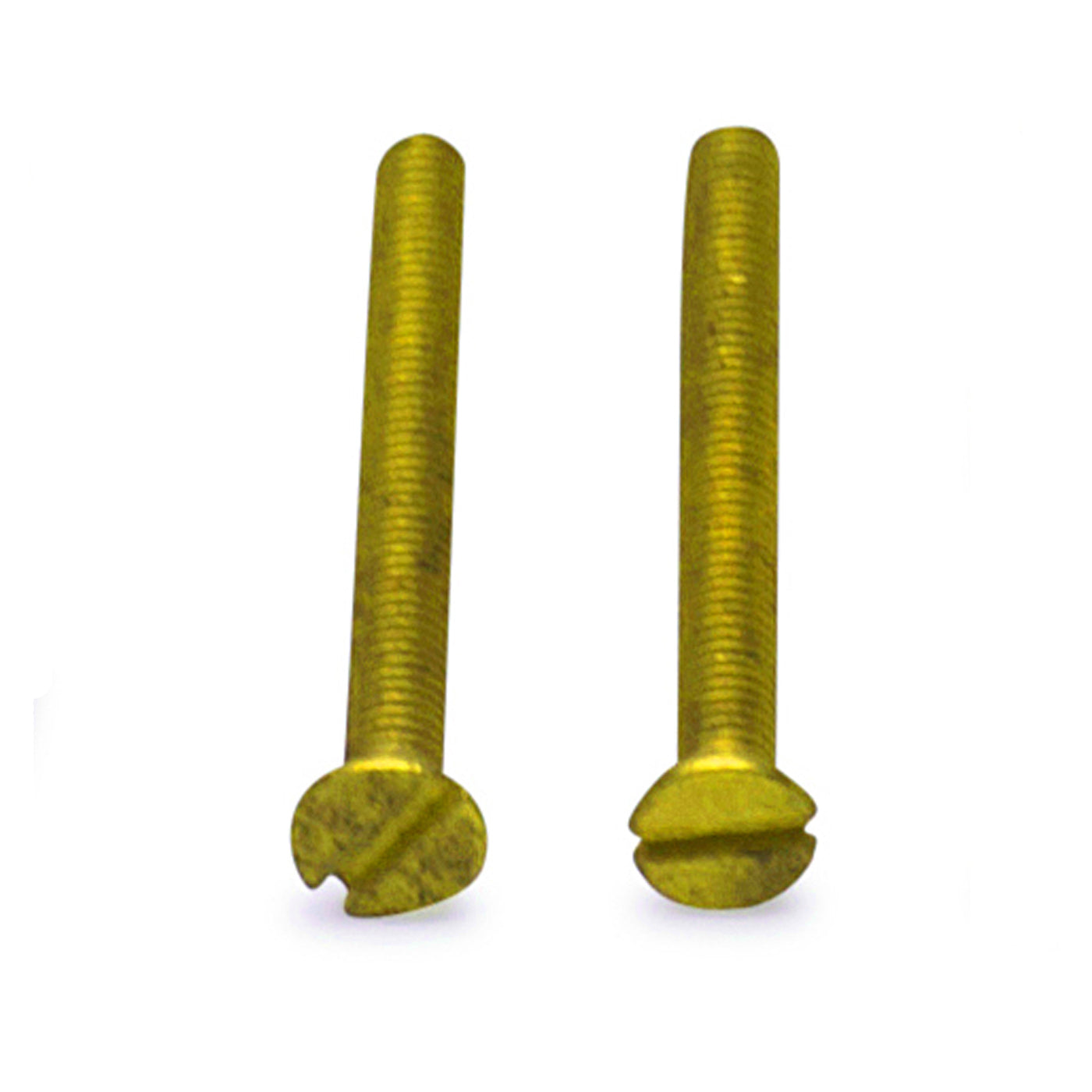 Pair of Standard Rosette Screws (Polished Brass)