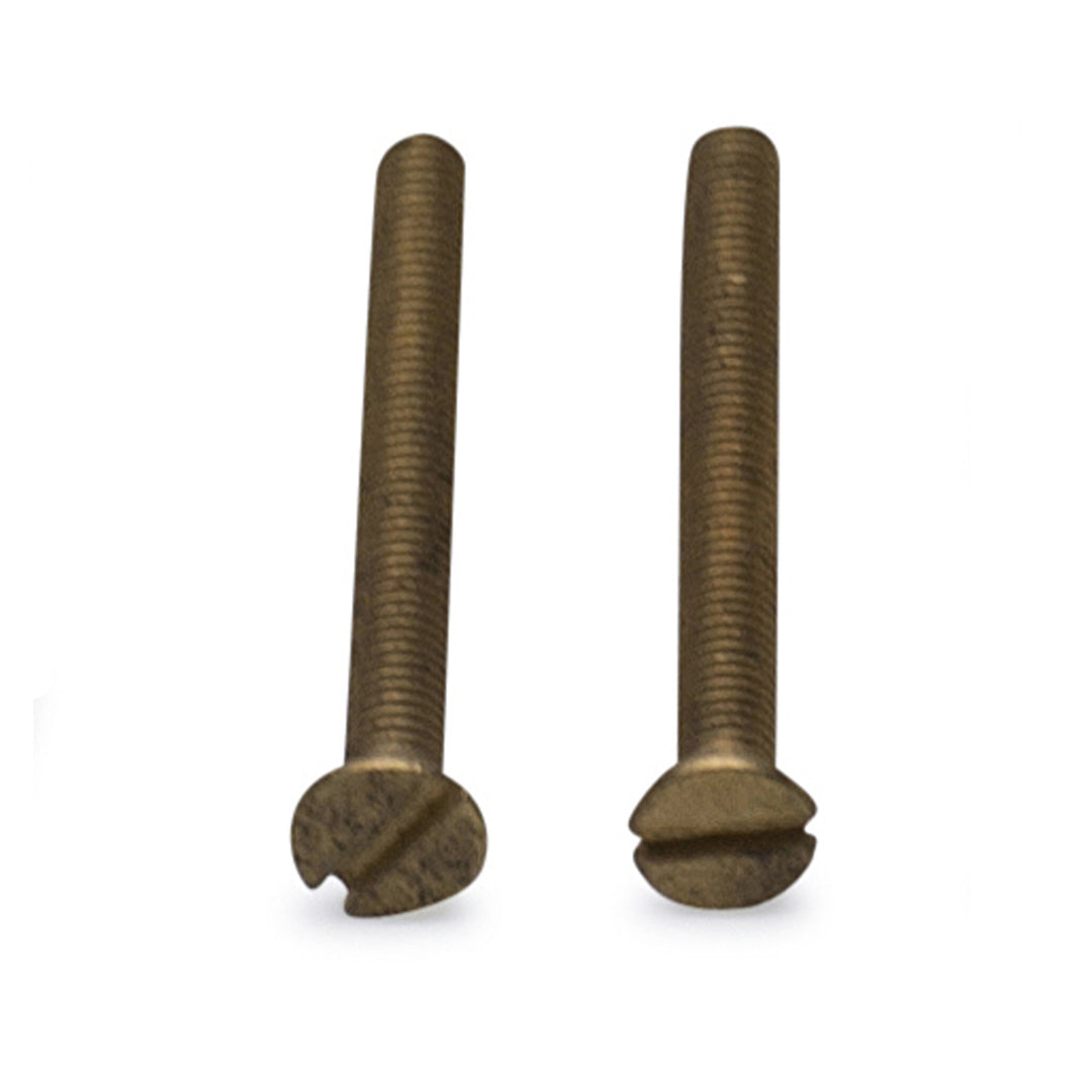 Pair of Standard Rosette Screws (Antique Brass) COPPER MOUNTAIN HARDWARE