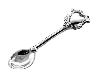 Salt Spoons - Ornate Heart of Love Salt Spoon