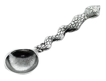 Salt Spoons - Serpent Sterling Silver Salt Spoon