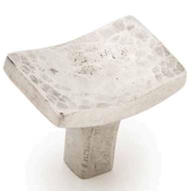 SCHAUB 1 3/4 Inch Martello Rectangle Knob (Britannium Finish)