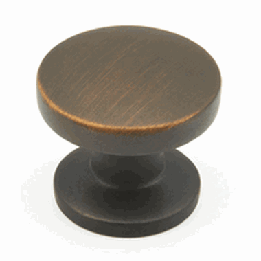 SCHAUB 1 3/8 Inch Northport Round Cabinet Knob (Ancient Bronze Finish)