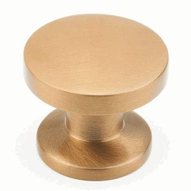 SCHAUB 1 3/8 Inch Northport Round Cabinet Knob (Brushed Bronze Finish)