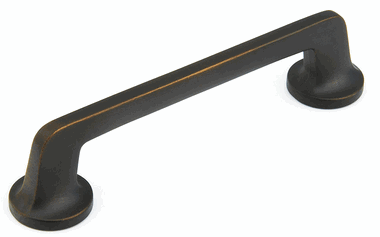 6 Inch (5 Inch c-c) Northport Pull with Rounded Base (Ancient Bronze Finish)