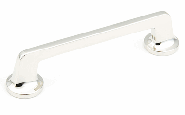 6 Inch (5 Inch c-c) Northport Pull with Rounded Base (Polished Nickel Finish)