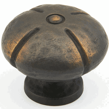 1 3/8 Inch Siena Round Knob (Ancient Bronze Finish)