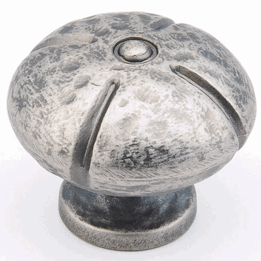 SCHAUB 1 3/8 Inch Siena Round Knob (Vibra Nickel Finish)