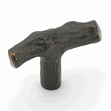 SCHAUB 2 Inch Mountain Branch Knob (Ancient Bronze Finish)