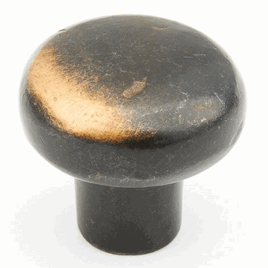 SCHAUB 1 3/8 Inch Mountain Round Knob (Ancient Bronze Finish)