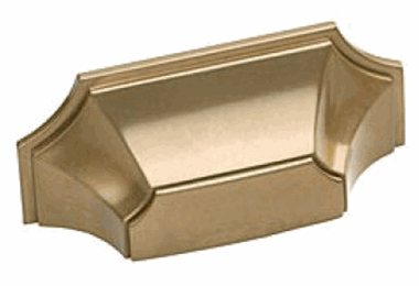4 3/8 (3 Inch c-c) Empire Cup Pull (Brushed Bronze Finish)