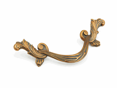6 Inch (3 1/2 Inch c-c) Symphony French Court Swag Pull (Monticello Brass Finish)