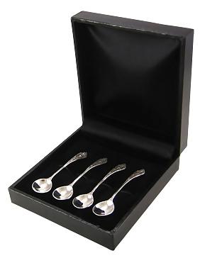 Set of 4 Sterling Silver Ornate Style (Boxed)