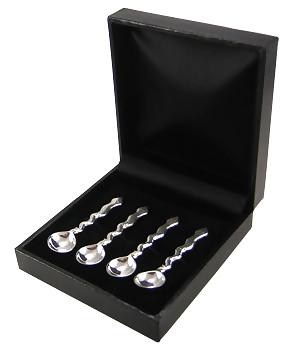 Set of 4 Sterling Silver Serpent (Boxed)