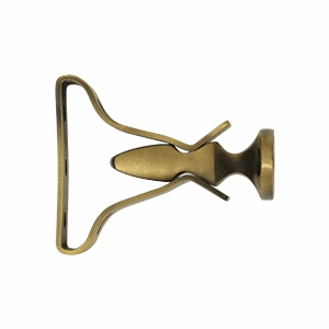 2 3/4 Inch Shutter Door Holder With Steel Bracket Antique Brass Finish