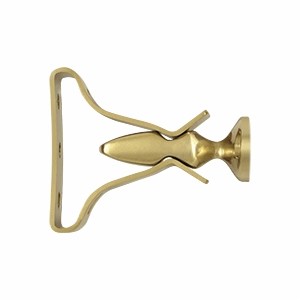 2 3/4 Inch Shutter Door Holder With Steel Bracket (Polished Brass Finish)
