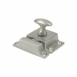 1 1/2 x 1 3/4 Inch Solid Brass Cabinet Lock (Brushed Nickel Finish)