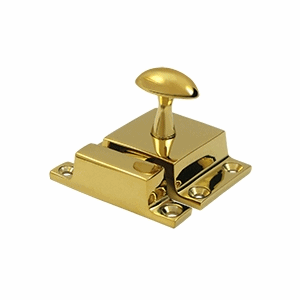 1 1/2 x 1 3/4 Inch Solid Brass Cabinet Lock (Polished Brass Finish)