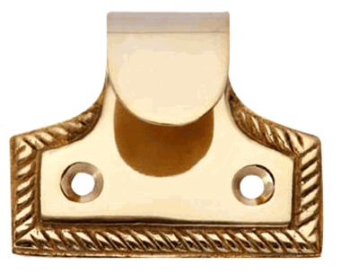 Solid Brass Georgian Roped Sash Lift (Lacquered Brass Finish)