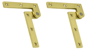 3 7/8 x 5/8 x 1 5/8 Inch Solid Brass Pivot Hinge (Polished Brass Finish)