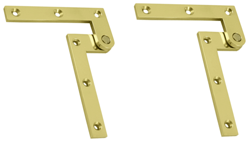 4 3/8 x 5/8 x 1 7/8 Inch Solid Brass Pivot Hinge (Polished Brass Finish)
