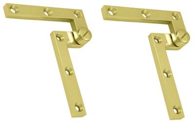 4 3/8 x 5/8 x 1 7/8 Inch Solid Brass Pivot Hinge (Polished Brass Finish)