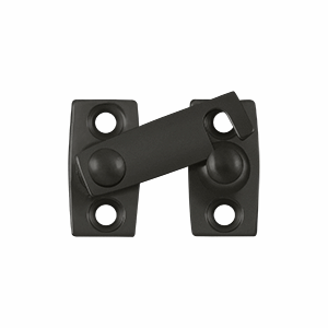 DELTANA 1 3/16 Inch Solid Brass Shutter Bar Door Latch (Oil Rubbed Bronze Finish)