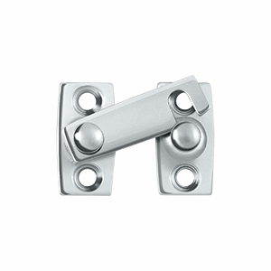 1 3/16 Inch Solid Brass Shutter Bar Door Latch (Polished Chrome Finish) DELTANA