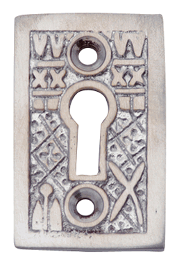 Solid Brass Tiny Key Hole Cover (Brushed Nickel Finish)