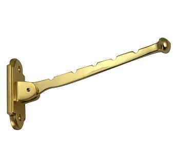 Solid Brass Valet or Key Hook (Polished Brass Finish)