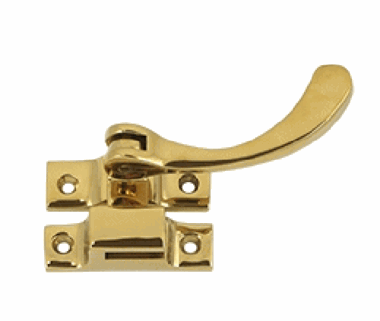 4 1/2 Inch Solid Brass Window Lock Casement Fastener (PVD Finish)