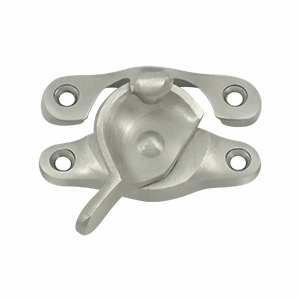 Solid Brass Window Sash Lock 1 inch X 2 5/8 inch (Brushed Nickel Finish) DELTANA