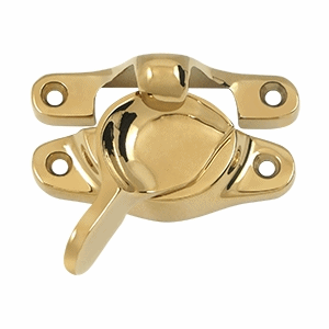 Solid Brass Window Sash Lock 1 1/8 inch X 3 inch (PVD Finish)
