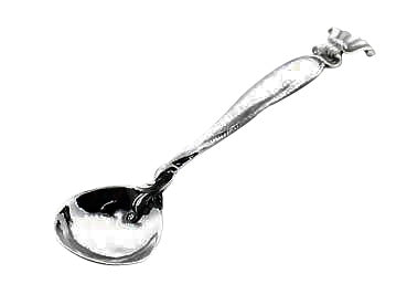 Sterling Silver Ornate Salt Spoon